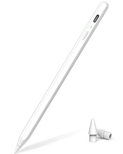Metapen Pencil Air8 for Apple iPad 2018-2026, 10 Min Faster Charge, Palm Rejection Stylus Pen for iPad a16/11/10/9/8/7/6th Gen, Pro 12.9/11/13-inch M4/M5, Air 3/4/5/M2/M3/M4, Mini 5/6th