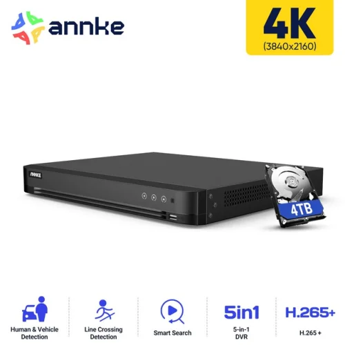 ANNKE 4K/3K/5MP 16CH/32CH Digital Video Recorder 5in1 DVR for Security Camera