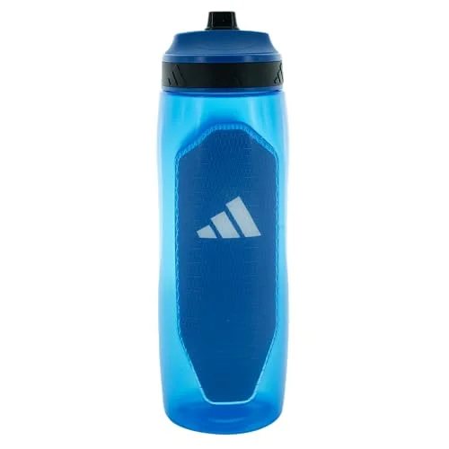 adidas Defender Squeeze Water Bottle 34 oz (1L) Locking Sport Cap