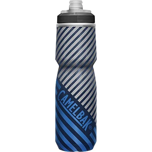 CamelBak Podium Chill Outdoor Water Bottle 24oz, Navy/Blue Stripe