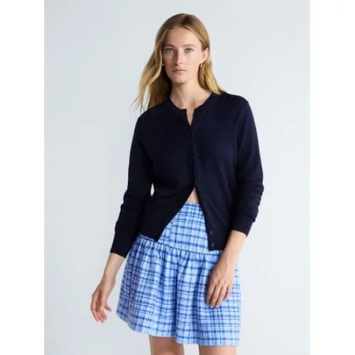 Free Assembly Women's Classic Cardigan Sweater with Long Sleeves, Lightweight, Sizes XS-4X