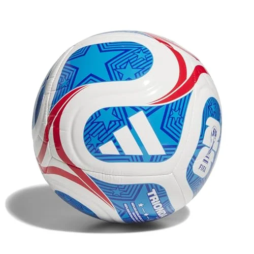 adidas Unisex-Adult World Cup Club USA, White/Team Royal Blue/Solar Blue/Vivid Red, 5