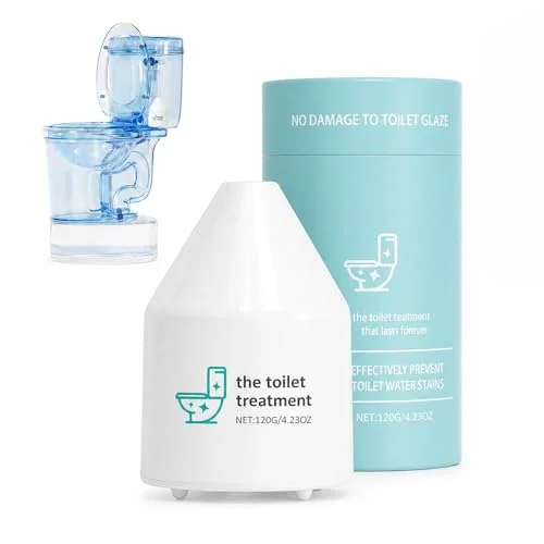 Hypoaled Toilet Cleaner, Household Cleaning Solution, Toilets Bowl Cleaning Reduces Hard-Water Stains & Odor, Automatic Refreshes Toilets, Long-Lasting Bowl Cleaner Fresh Scent, White