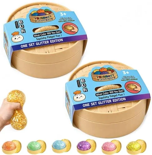 Squeeze Toys 2PCS Mystery Box Dumpling Rising Stress Ball