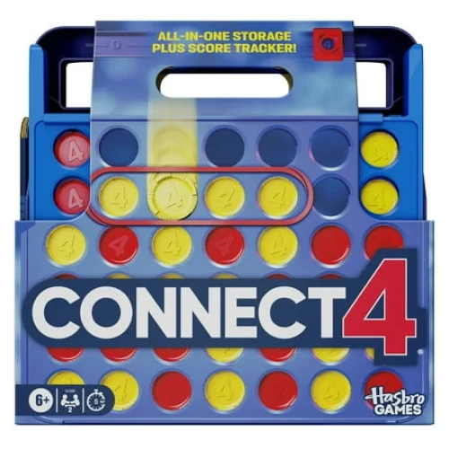 Official Hasbro Games Connect 4 Game, All-in-1 Storage, Score Tracker, Kids Games, 6+