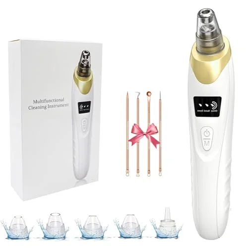 2026 Pore Vacuum, USB Rechargeable Blackhead Remover Vacuum -Gold