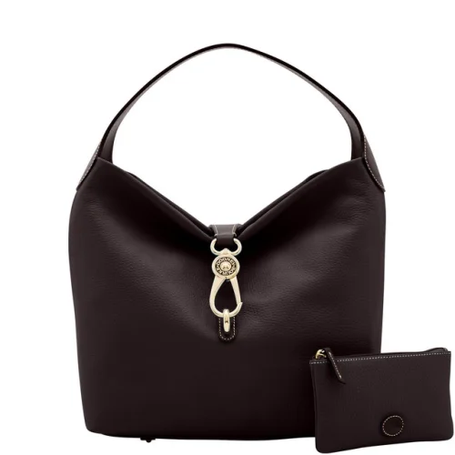 Dooney & Bourke Pebble Grain Logo Lock Shoulder Bag