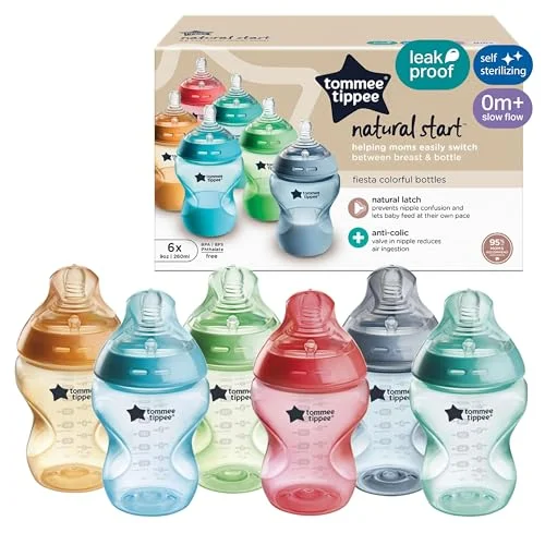 Tommee Tippee Natural Start Baby Bottles, Anti-Colic, 0m+, 9oz