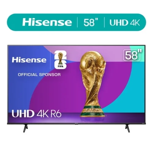 Hisense 58" Class 4K UHD LED LCD Roku Smart TV HDR R6 Series 58R6E