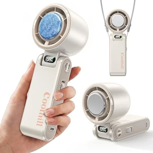 Coolhill Pro Handheld Portable fan with Turbo Cooling 199-Speed 5500mAh