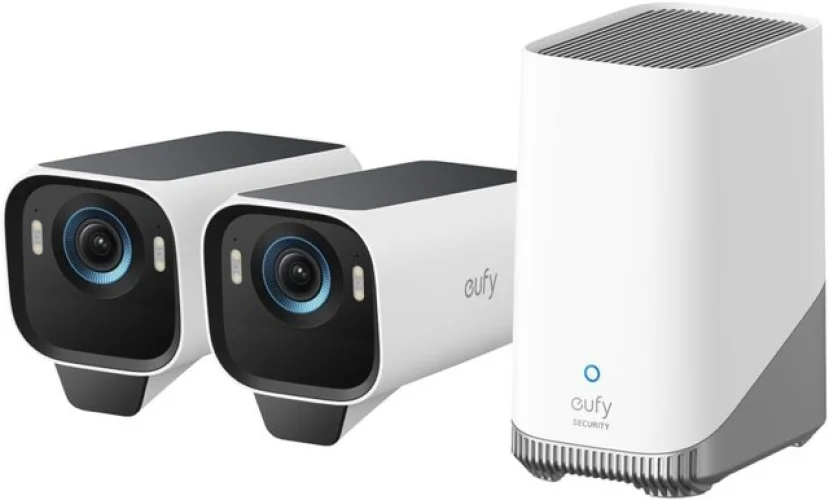 eufy eufyCam S3 Pro 4K Solar Wireless Security Camera Kit MaxColor Night Vision