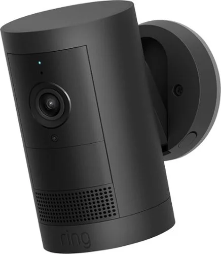 Ring - Outdoor Cam Plus, Battery, Wide-Angle 2K Video, Low-Light Sight for full-color night vision, Mount-anywhere versatility - Black