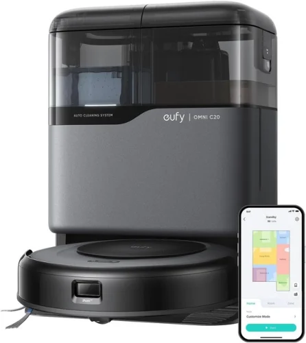 eufy Omni C20 Robot Vacuum and Mop Combo, 7000 Pa Suction -Certified Refurbished