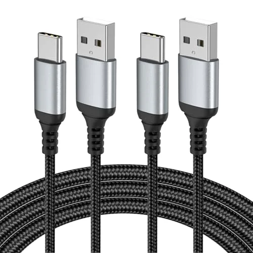 USB to USB C Cable 3FT, 2-Pack USB Type C Cable Fast Charging Carplay Cord