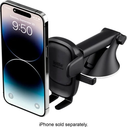 iOttie - Easy One Touch 6 Universal Dashboard & Windshield Mount for Mobile Phones - Black