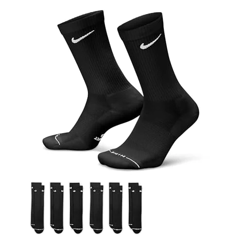 Nike Everyday Plus Crew (6 Pairs), Multi-Color, Medium