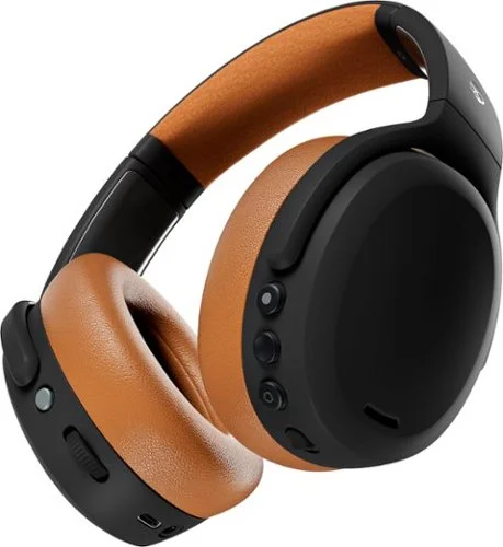 Skullcandy - Crusher ANC 2 Over-the-Ear Noise Canceling Wireless Bluetooth Headphones - Black/Tan