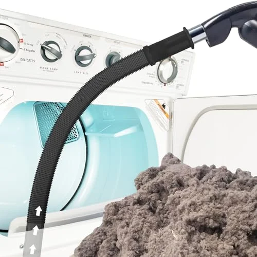 Sealegend Dryer Vent Cleaner Kit, Universal Vacuum Hose Attachment Black