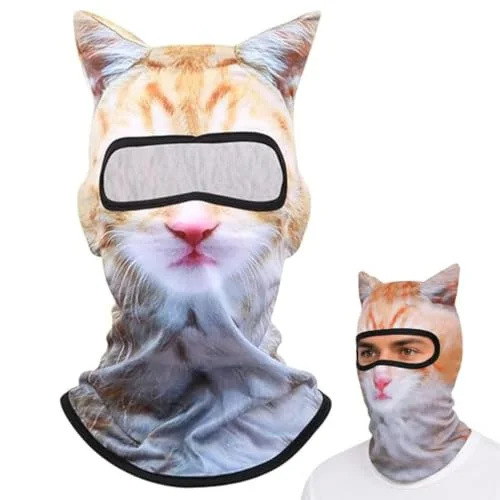 Ski Mask, 3D Cat Ski Mask Balaclava Sheisty Face Men Women for Outdoor