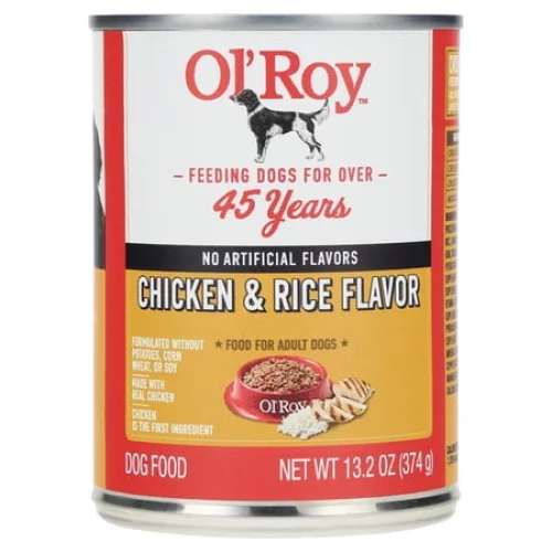 Ol' Roy Chicken and Rice Dinner Wet Dog Food, 13.2 oz Can