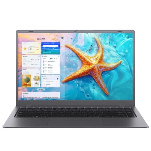 RNRUO 14" Laptop Computer, 8GB RAM 256GB SSD Intel 6500Y with 2 Cores, 1080p Display, Dual 4K Output, Type-C PD WiFi5 BT5.0, Office 2024 Windows 11 for Business Study, Dark Gray