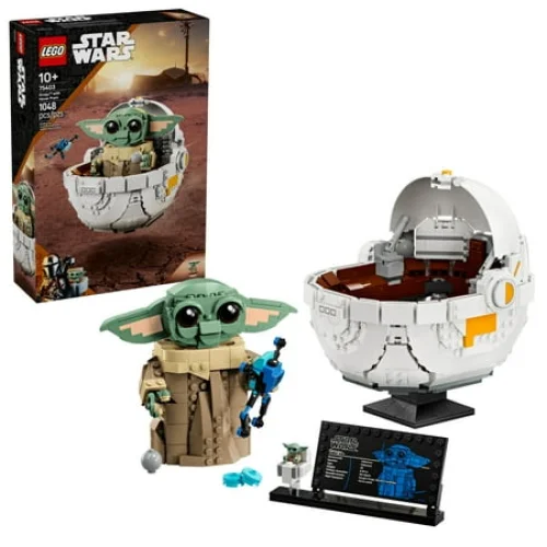LEGO Star Wars Grogu with Hover Pram Building Toy Set - Star Wars Toy for Kids, Boys & Girls, Ages 10+ - Gift for Birthdays - 75403