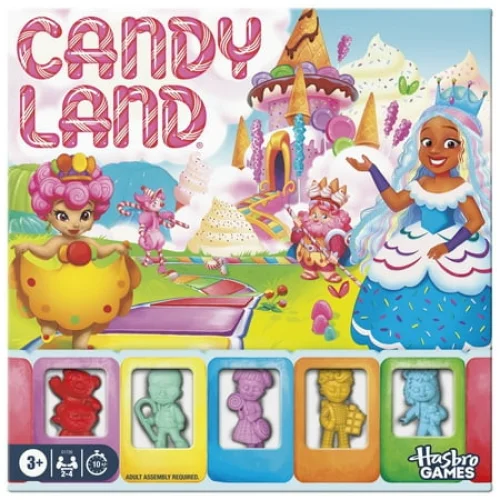 Candy Land Board Game, 2 Ways to Play, Reimagined Gameboard & Tokens, Ages 3+