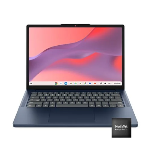 Lenovo - IdeaPad Slim 3 Chromebook - 14" 2K Touchscreen Laptop - MediaTek Kompanio 540 2025 - 4GB Memory - 64GB eMMC - Cosmic Blue