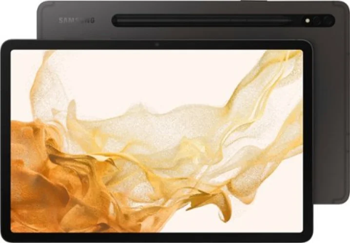 Samsung - Geek Squad Certified Refurbished Galaxy Tab S8 - 11" 128GB - Wi-Fi - with S-Pen - Graphite
