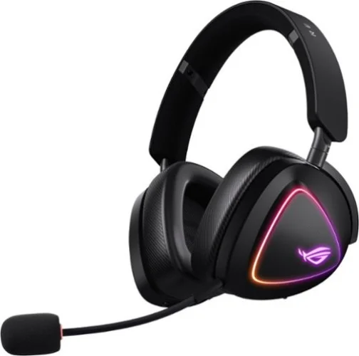 ASUS - ROG Delta II Wireless RGB Gaming Headset for PC/Mac, Xbox, PS5, PS4 and Switch - Black