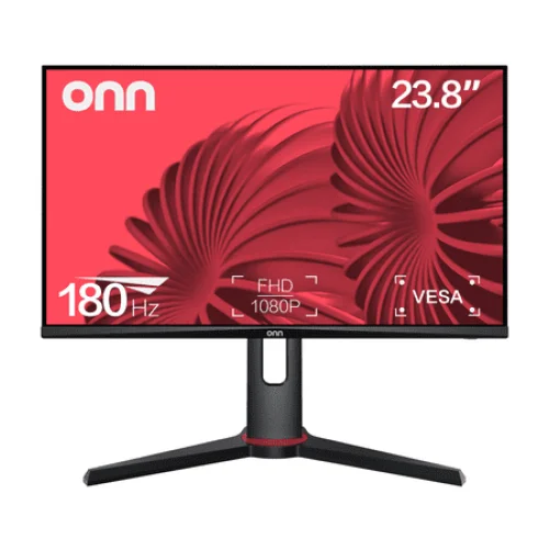 onn 24" FHD (1920 x 1080p) 180hz 1ms FreeSync Gaming Monitor with HDMI and DP Cables, Black