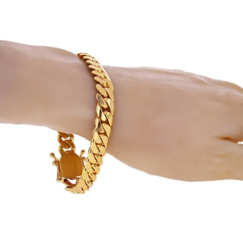 Men's 14k Yellow Gold Solid Heavy Miami Cuban Link Bracelet 8.5" 10mm 62.3 grams