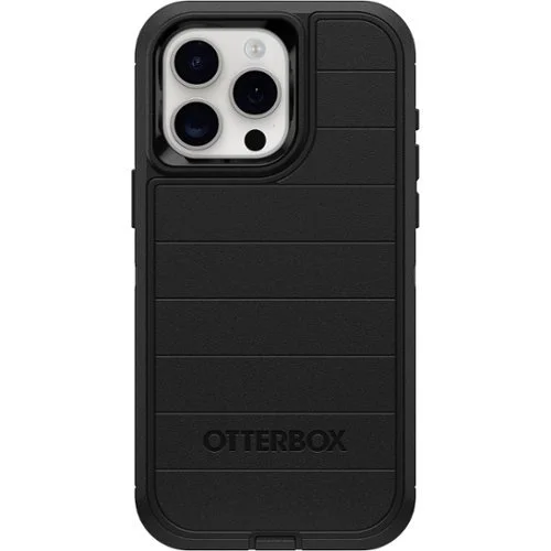 OtterBox - Defender Series Pro Hard Shell for Apple iPhone 15 Pro Max - Black