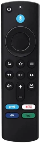 Replacement Voice Remote Control Compatible with Fire Smart TV Stick 2nd/3rd Gen, Stick Lite, 4K, 4K Max, TV Cube 1st/2nd/3rd Gen, Smart TV 3rd Gen