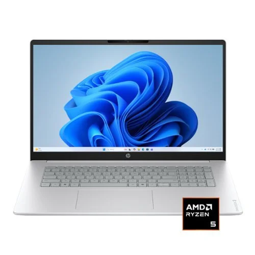 HP - OmniBook 3 - 17.3" Full HD Laptop - AMD Ryzen 5 40 (2025) - 8GB Memory - 512GB SSD - Glacier Silver
