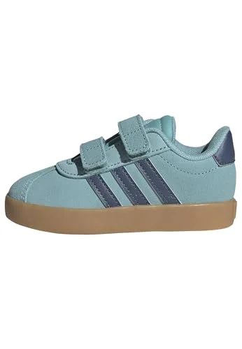 Adidas Unisex-Baby VL Court 3.0, Mint Ton/Preloved Ink/Silver Metallic, 10