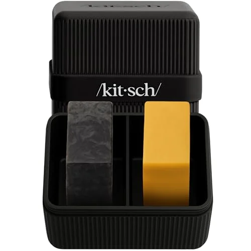 Kitsch 2-Compartment Travel Soap Case &ndash; TSA-Approved Bar Soap Holder
