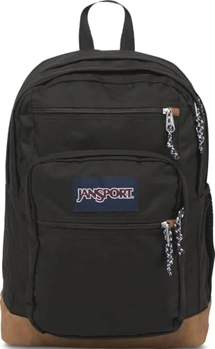 JanSport Cool Backpack, with 15-inch Laptop Sleeve - Large Computer Bag Rucksack with 2 Compartments, Ergonomic Straps, Black