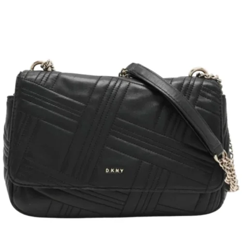 New DKNY Allen Medium Leather Flap Women's Shoulder Bag R833B638BGD