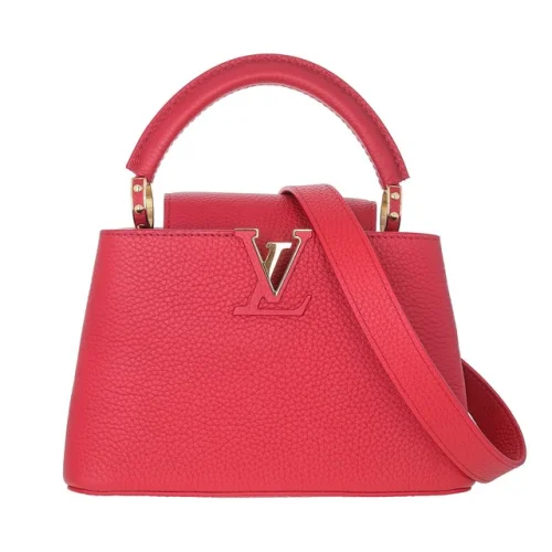 Louis Vuitton Taurillon Capucines Mini Red