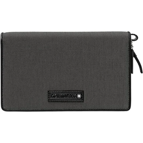 New Montblanc Meisterst&uuml;ck Grey/Black Fabric Wallet 107636