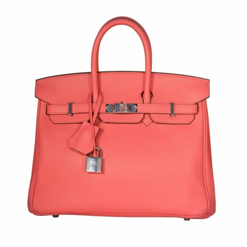 Hermes Swift Birkin 25 Rose Azalee