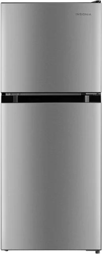 Insignia&trade; - 4.5 Cu. Ft. Mini Fridge with Top Freezer and ENERGY STAR Certification - Stainless Steel Look
