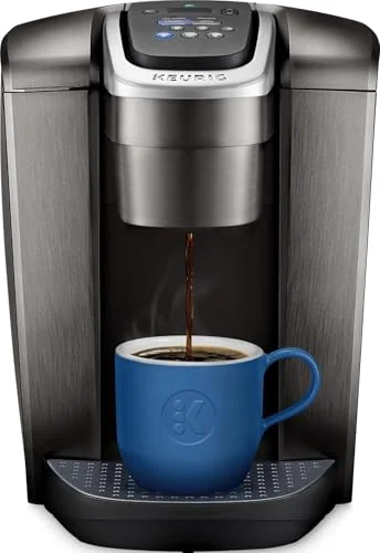 Keurig K-Elite Single Serve K-Cup Pod Coffee Maker, with Strength and Temperature Control, Iced Coffee Capability, 8 to 12oz Brew Size, Programmable, Brushed Slate