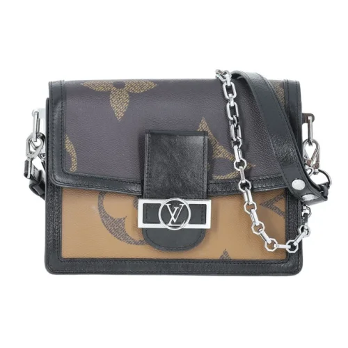 Louis Vuitton Giant Monogram Coated Canvas Dauphine MM Black
