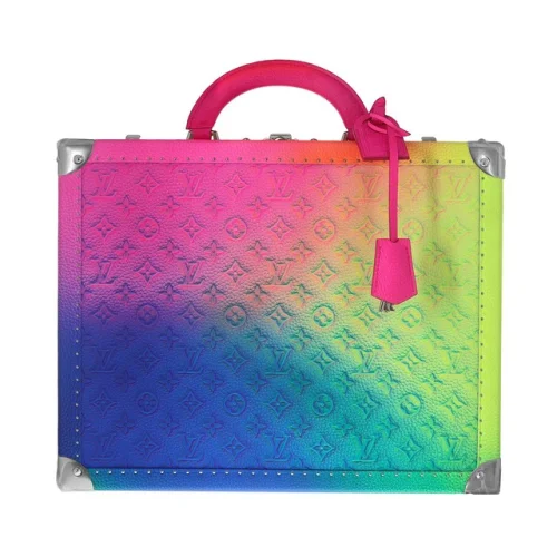 Louis Vuitton x Virgil Abloh Rainbow Monogram Taurillon Cotteville Trunk 40