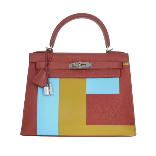 Hermes Sellier Lettre Togo Kelly 28 Rouge H
