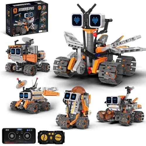 STEM Robotics Kit for Kids 8-12, APP & Remote Control Robot Building Kits