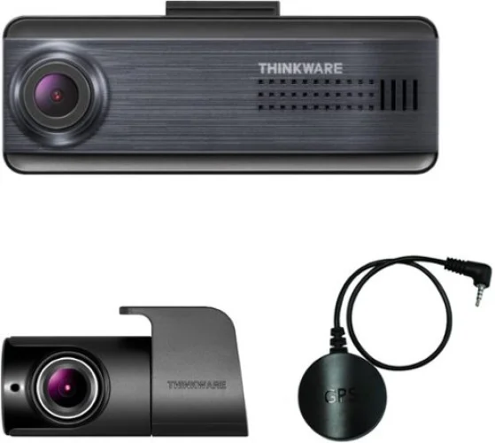 THINKWARE - Q200 2K Front & 1080p Rear Dash Cam with GPS and Wi-Fi - Dark Blue