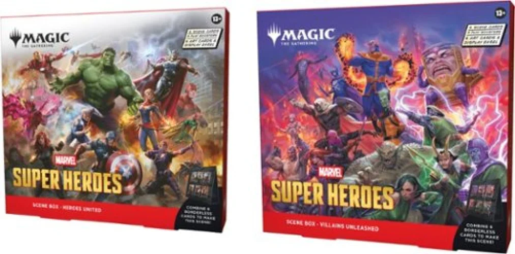 Wizards of The Coast - Magic: The Gathering Marvel Super Heroes Scene Box (1 Scene Box per Order) - Styles May Vary